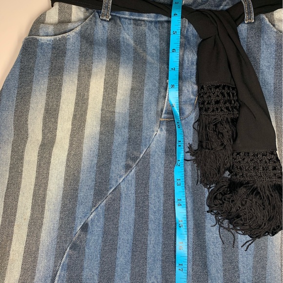 One Teaspoon Drop Crotch Jeans with Fringe Belt and Leather Pocket - Picture 8 of 15